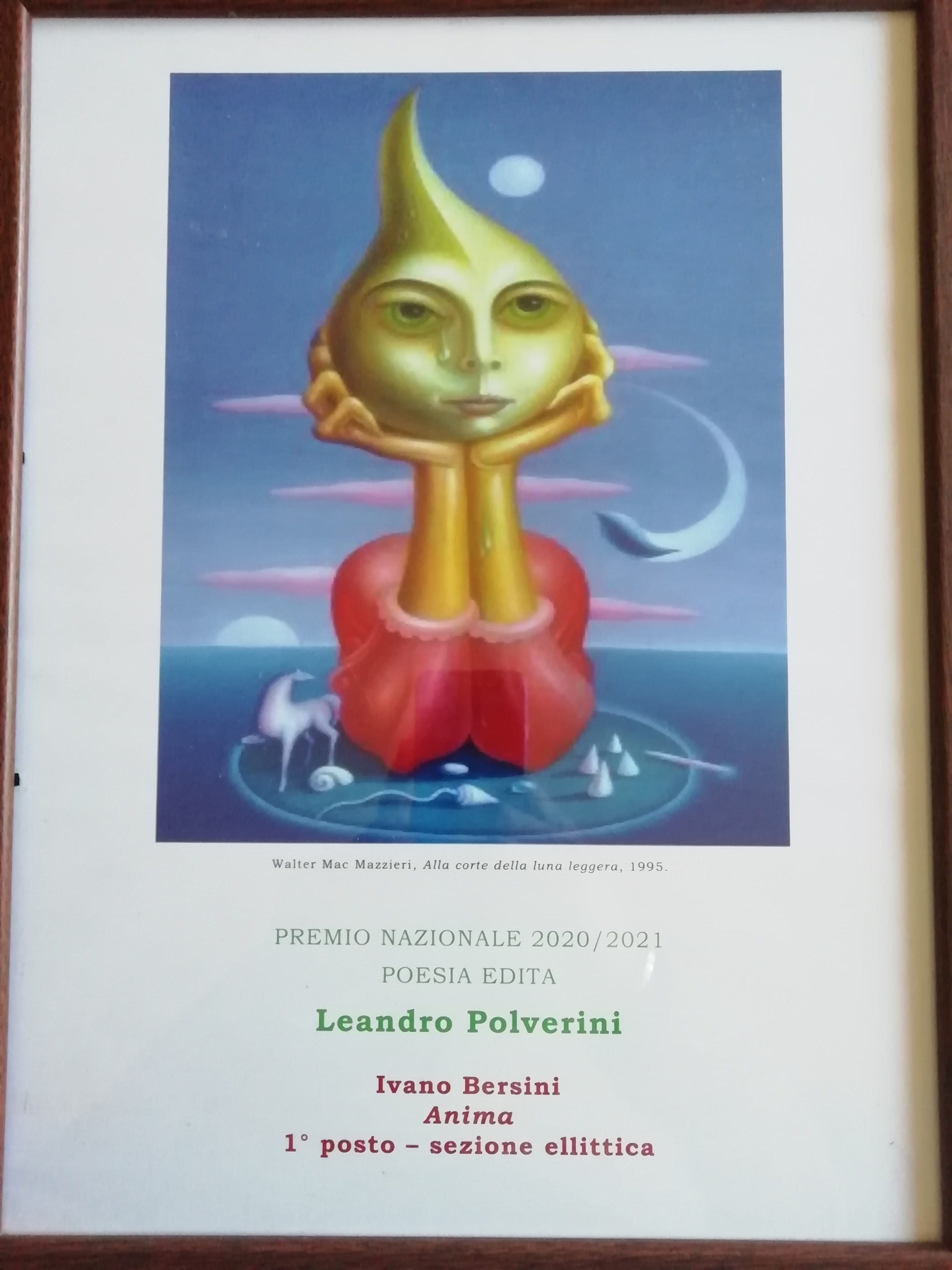 Premio Nazionale 2020/2021 Poesia Edita Leandro Polverini