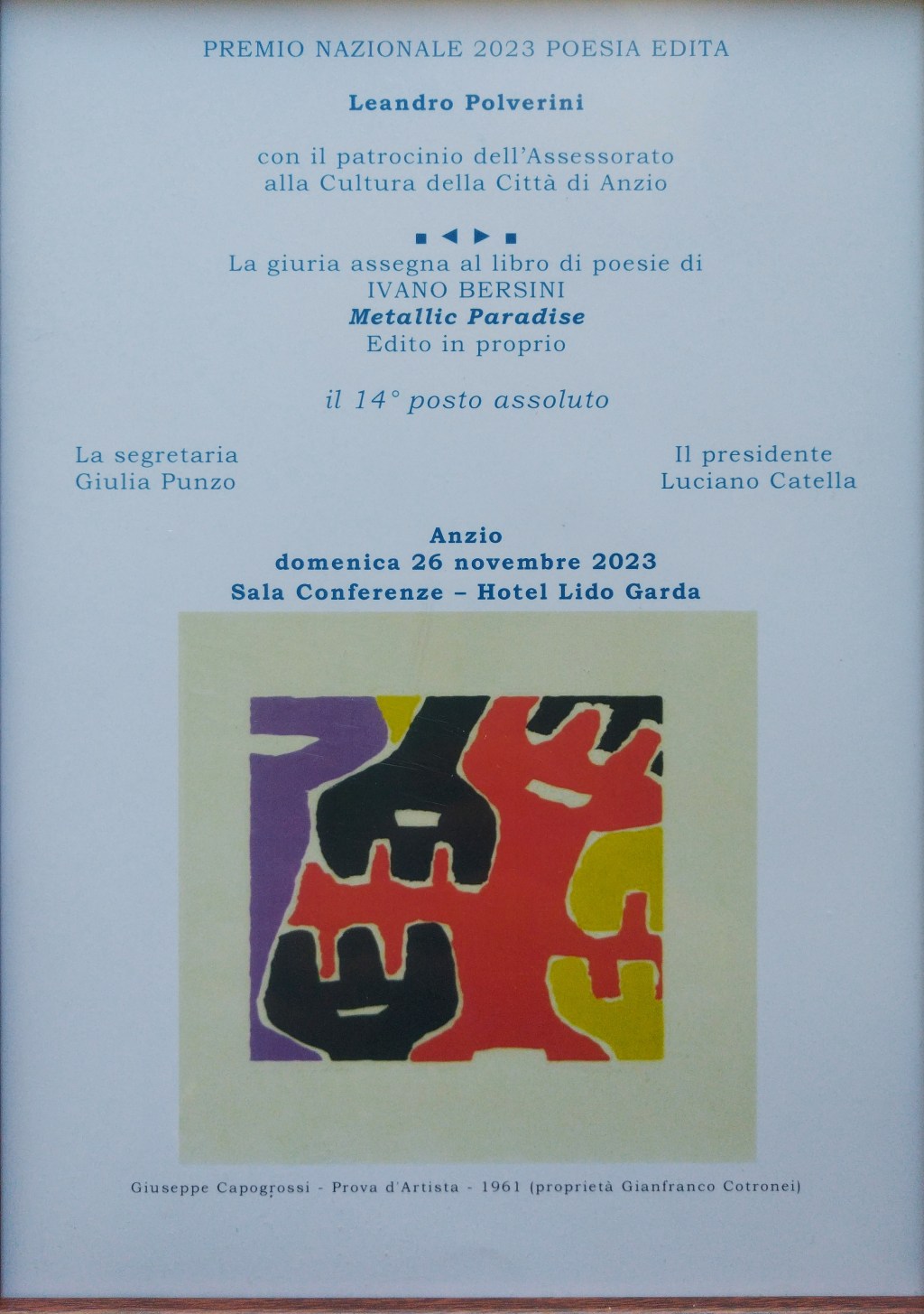 Premio Leandro Polverini&nbsp;2023